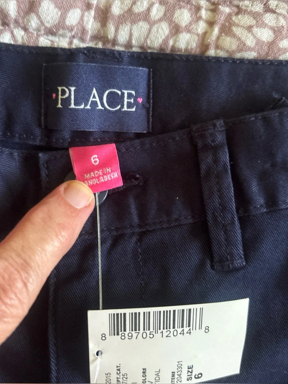 Children’s Place Girls Navy Blow Shorts School Uniform Stretch NWT Size 6
